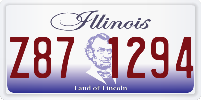 IL license plate Z871294