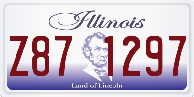 IL license plate Z871297