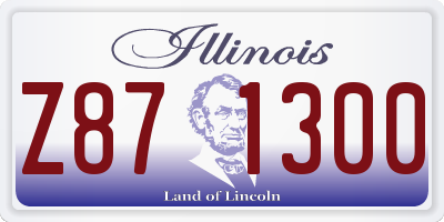 IL license plate Z871300