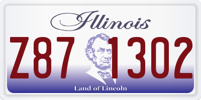 IL license plate Z871302