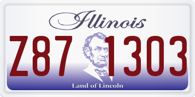 IL license plate Z871303