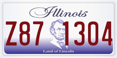IL license plate Z871304