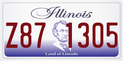 IL license plate Z871305