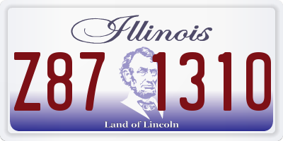 IL license plate Z871310