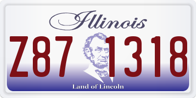 IL license plate Z871318