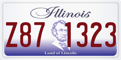 IL license plate Z871323