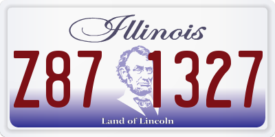 IL license plate Z871327