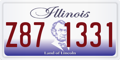 IL license plate Z871331