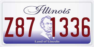 IL license plate Z871336