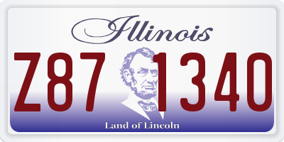 IL license plate Z871340