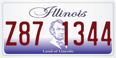 IL license plate Z871344