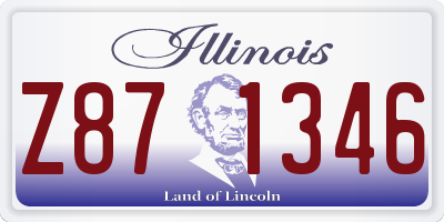 IL license plate Z871346