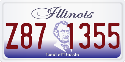 IL license plate Z871355