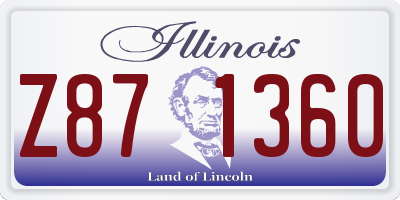 IL license plate Z871360