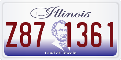 IL license plate Z871361