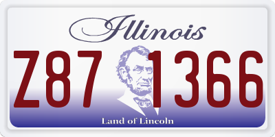 IL license plate Z871366