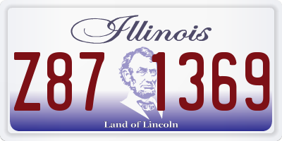 IL license plate Z871369