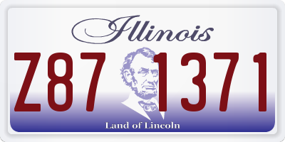 IL license plate Z871371