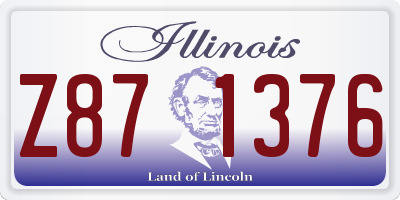 IL license plate Z871376