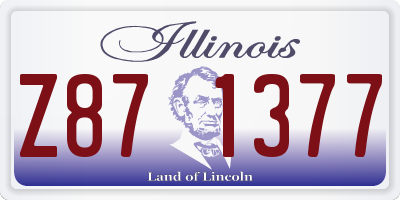 IL license plate Z871377