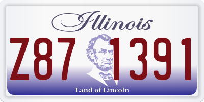 IL license plate Z871391