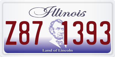 IL license plate Z871393