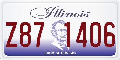 IL license plate Z871406