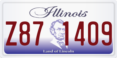 IL license plate Z871409