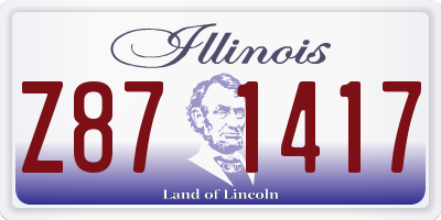 IL license plate Z871417