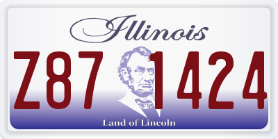 IL license plate Z871424