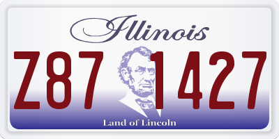 IL license plate Z871427