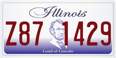 IL license plate Z871429