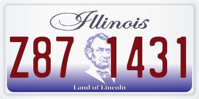 IL license plate Z871431