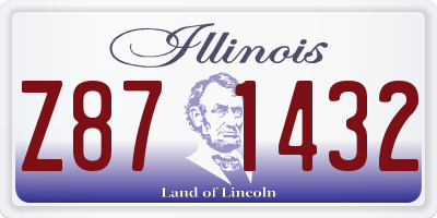 IL license plate Z871432