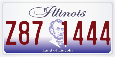 IL license plate Z871444