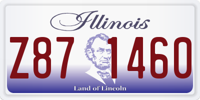 IL license plate Z871460