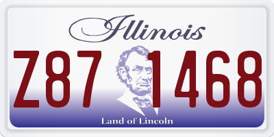 IL license plate Z871468