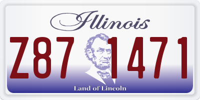IL license plate Z871471