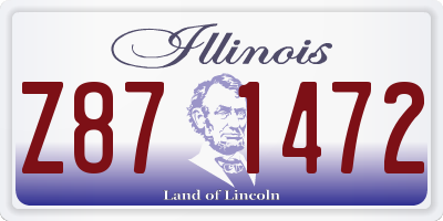 IL license plate Z871472