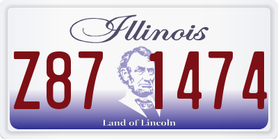 IL license plate Z871474