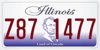 IL license plate Z871477
