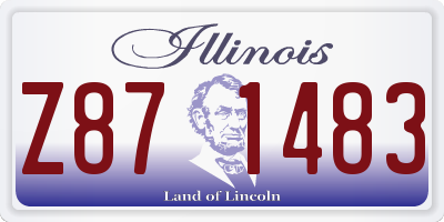 IL license plate Z871483