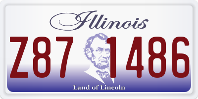 IL license plate Z871486