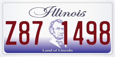 IL license plate Z871498