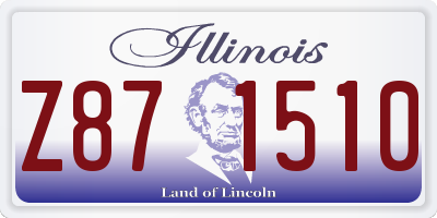IL license plate Z871510