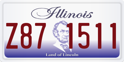 IL license plate Z871511