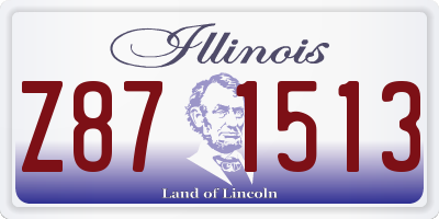 IL license plate Z871513