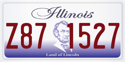 IL license plate Z871527