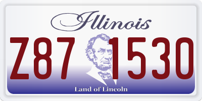 IL license plate Z871530