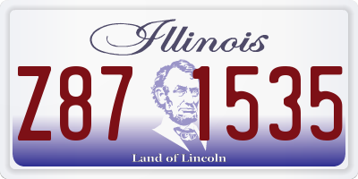 IL license plate Z871535